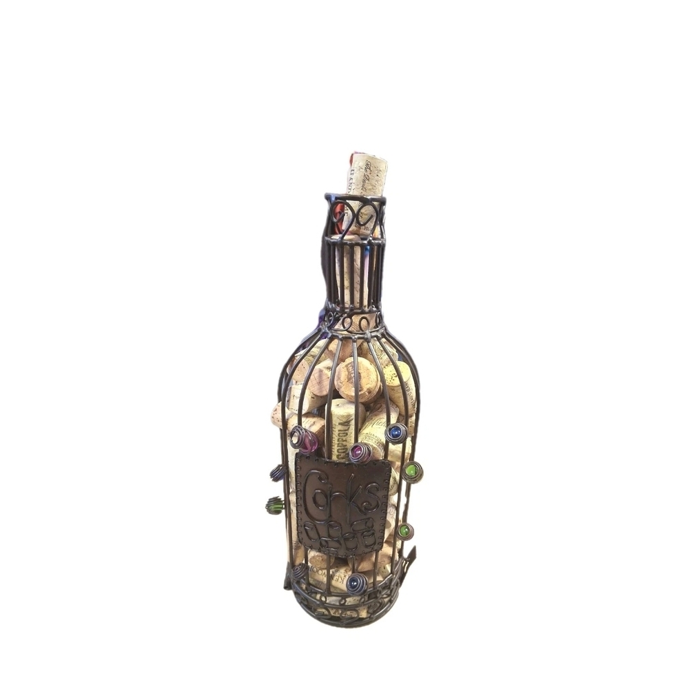 Decorative Wine Cork‎ Holder in Black and Brown - Picture 2 of 3